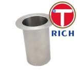 304 316l Stainless Steel Pipe Fitting Tube End Silver Color With Polishing