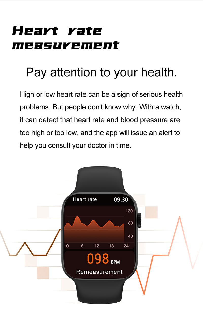 HL75 smart watch IPS Display 320x240 Health Tracking Bracelet Blood Pressure Fitness