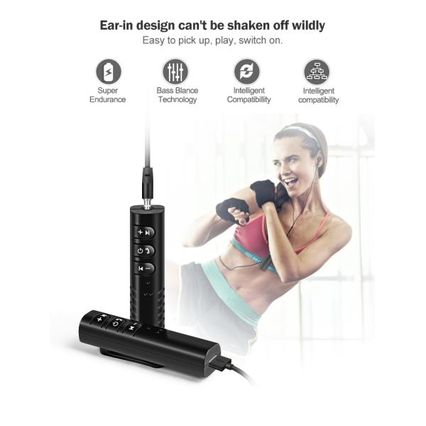 BT Receiver Creative Wireless Earbuds Bluetooth Transmitter Music Player Radio Switch Control Adaptor Connect Earphone