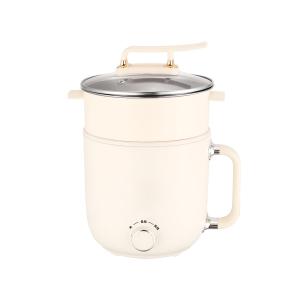 Wholesale 600W Electric Hot Pot Cooker Portable Non Stick Liner With Steaming Grid from china suppliers