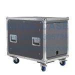 Sliding Pocket Door Racks Aluminum Flight Case With 19 Doghouse Shock Mount