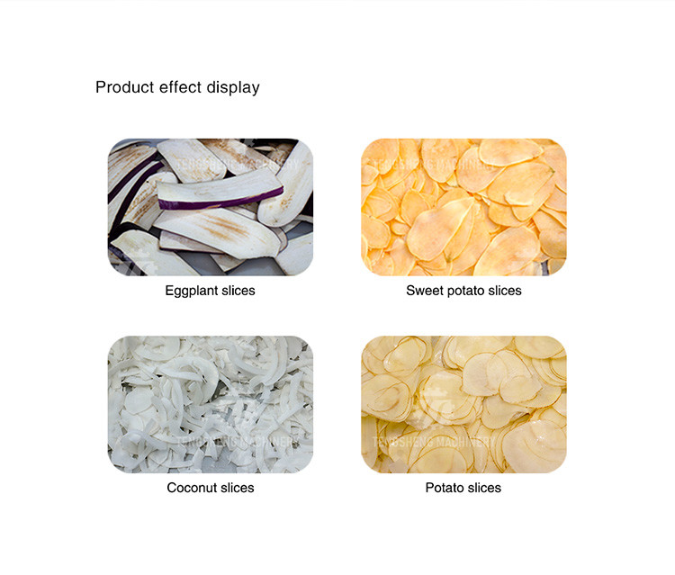 2.5KW 1500KG/H Vegetable Processing Equipment Potato Papaya Taro Slicer