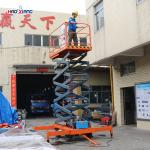 1000Lbs Electric Hydraulic Scissor Lift Table Blue Motorized Hydraulic Lift