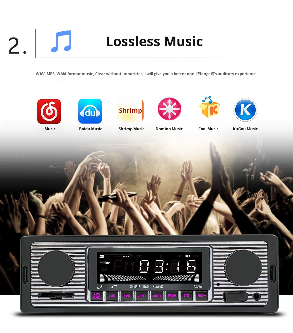 Creatall Guard Dragon 5513 New Car MP3 Player BT Wireless Hands-Free USB Connection Car Charger