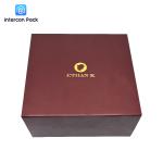 Folding Boutique Luxury Gift Packaging Boxes 25x14cm Partially Hot Gold