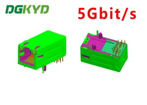 Wholesale 5Gbit / s RJ45 magnetics jack ethernet industrial connector 33MM GY / GY from china suppliers