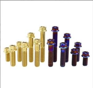 Wholesale M6 Torx Titanium Alloy Bolts In Fancy Flange For Motorcycle Modification from china suppliers