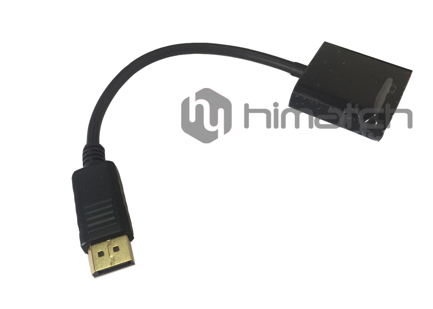 Black Displayport 1.2 Cable DP Male To HDMI Male Cable Support 3D And 4K