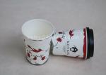 Healthy 16oz PLA Paper Cups With Lids , Disposable Espresso Cups For Hot