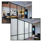 Privacy Protection White PDLC Frosted Switchable Film Glass For Meeting Room