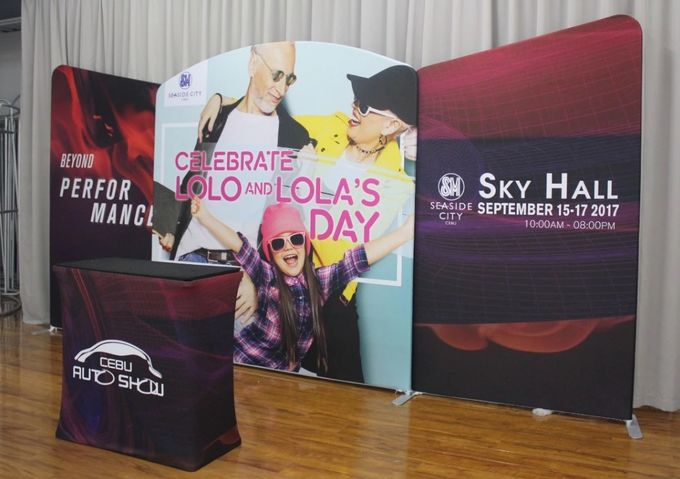 Light Weight Trade Show Poster Display Popular 10ft*10ft Convenient Operation