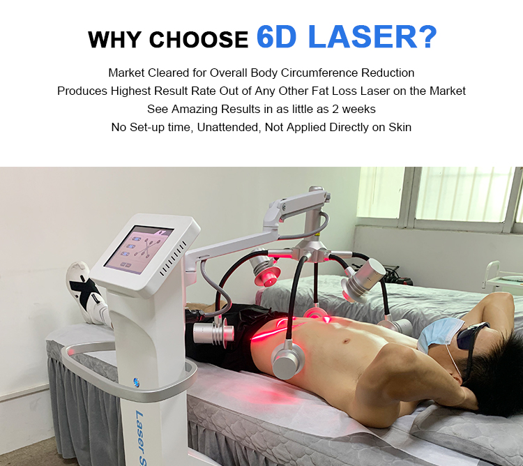 6D Red Light Laser Therapy Machine Non Invasive Laser Lipo Machine