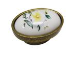 Kitchen Cupboard Door Knobs Ceramic Handles Antique Bronze Oval Porcelain