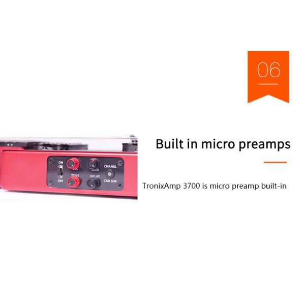 Unique Design Patented Grand Headless Electric Guitar Double Hummbucker Built-in Guitar Effect Ebony Fingerboard and bag