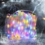 Leather Solar Panel String Light Waterproof Fairy Light For Outdoor Atmosphere