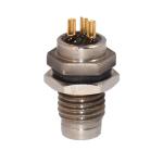 Waterproof Male Female Connector , Panel Mount Waterproof Connector With Solder