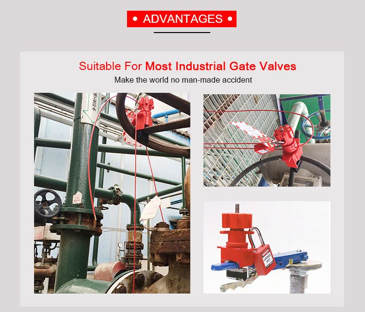 Wear Resistant Gate Valve Lockout CE Certification With Toothed Stainless Steel Sheets