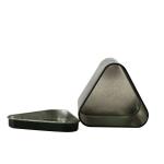 Wholesale Triangle Tin Box Black Metal Packaging Cans Custom Gift Tin Jar for