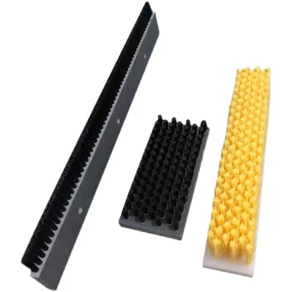 Custom Industrial Nylon PBT Bristle Horse Hair Pig Hair PVC Plate Brushes For