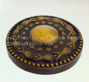 Wholesale Size Dia50xH25 Antique bronzed carve furniture knob, Zinc alloy,iron,plating per request from china suppliers