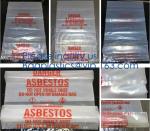 PE asbestos yard waste bags,hazard waste disposal bags,Customized danger warning