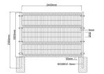 Galvanized Steel Welded Wire Fence / 14 Gauge Welded Wire Fence Anti Corrosion