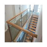12mm Toughened Glass Stairs U Shape 6063-T5 Aluminum