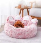 Winter Warm Round Shape Pet Sleeping Bed Warm Dog House Cozy Nest For Dog Cat