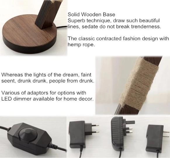 new arrivals Latest Lamps 3D Led Touch Dimmer Wooden Dog Bedroom Kids Night Light/LED Desk Table Decoration Light Lamp