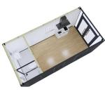 White/Gray/Black Fast Assembly Prefab Flat Pack Container House for Simplicity