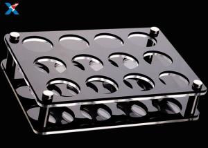 Wholesale Transparent Acrylic Display Rack 6 Holes Clear Acrylic Cup Holder Cocktail Wine Rack Tray from china suppliers