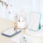 Fashion Design Plastic Glass Mirror Portable Desktop Vanity Compact Makeup for