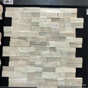 Wholesale Slate Culture Stone WPB-67 Corner 6 “X 18” X 6” Flat Panel 6” X 24” white culture stone from china suppliers