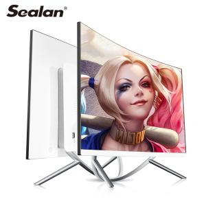 Wholesale FHD 1920*1080p Touch Screen Desktop Curved Monitor All In One Pc 250nits from china suppliers