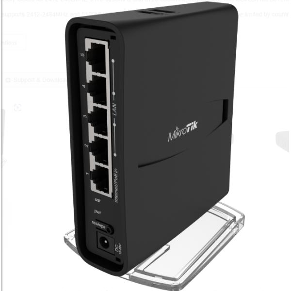 RBD52G-5HacD2HnD-TC Dual-Band 2.4/5GHz AP with 5 Gigabit Ethernet Ports and 3G/4G USB