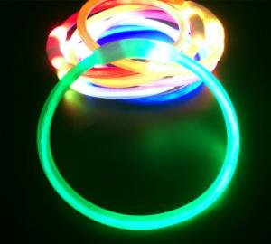 Wholesale Night Leather Dog Collars Rechargeable Waterproof Night Glow Dog Collar from china suppliers
