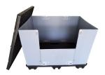 High GSM HDPE Lid Collapsible PP Akyboard Stackabox