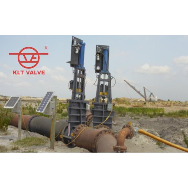 Electric Knife Gate Valve Manual Bonneted Design Chromium Coated Gate