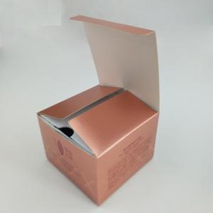 Wholesale Glossy Gold Card Foil Paper Cosmetic Box Hot Stamping Rectangle Shaped OEM from china suppliers