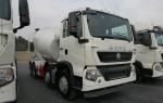 8 CBM 336 HP Concrete Mixer Truck In White Color With 300L Fuel Tank