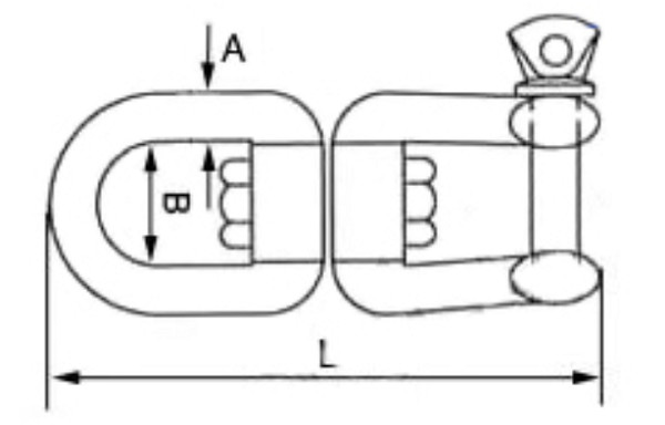 Stainless Steel Rope Rigging Hardware 6mm To 19mm European Type Jaw And Eye Swivel