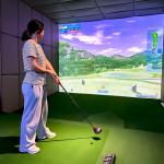 Golf Simulator House Room Enclosure Set Hitting Golf Training Aids Home