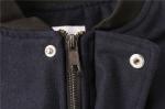 Daily Autumn Black Navy Boy'S Melton Bomber Jacket 100% Polyester