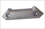 Two Side 45 Degree Aluminum Tubing Joints Slivery Anodic Oxidation Treatment