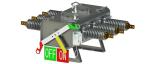 Electrical SF6 Gas Insulation Pole Mounted Switch , 3 Phase Linkage High Voltage