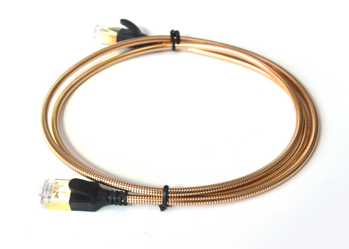 Outdoor Armored LAN Patch Cable Solid GEL Filled Cable , RJ45 patch cord