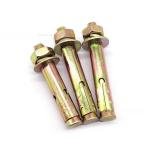 Carbon Steel Colorful Zinc Plated Sleeve Expansion Anchor Bolt With Hole C/W Hex