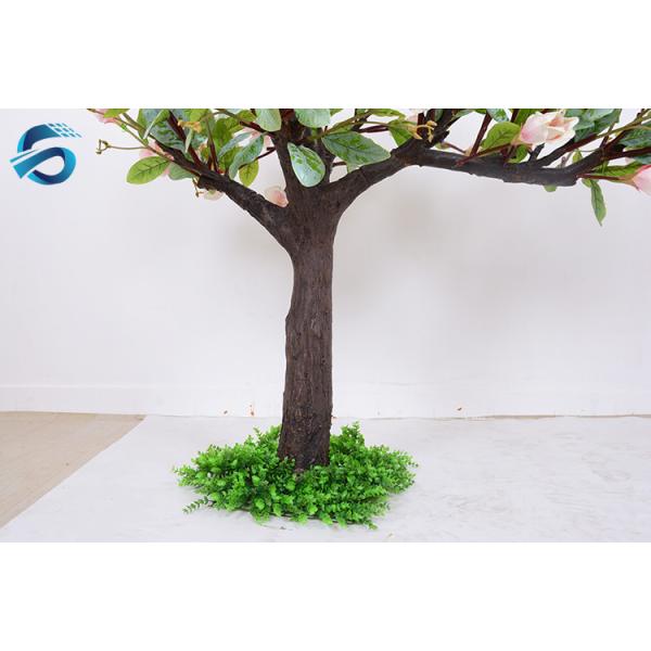 Ornamental Artificial Magnolia Tree Fire Resistance Handmade Technics