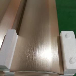 Wholesale Brushed Bright Anodized CNC Machining Parts Champagne Aluminum Extrusion Panel for Air Conditioner from china suppliers