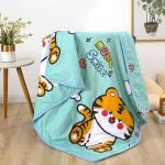 Custom Logo Summer Quilts for Children Cartoon Prints Cotton Material Air